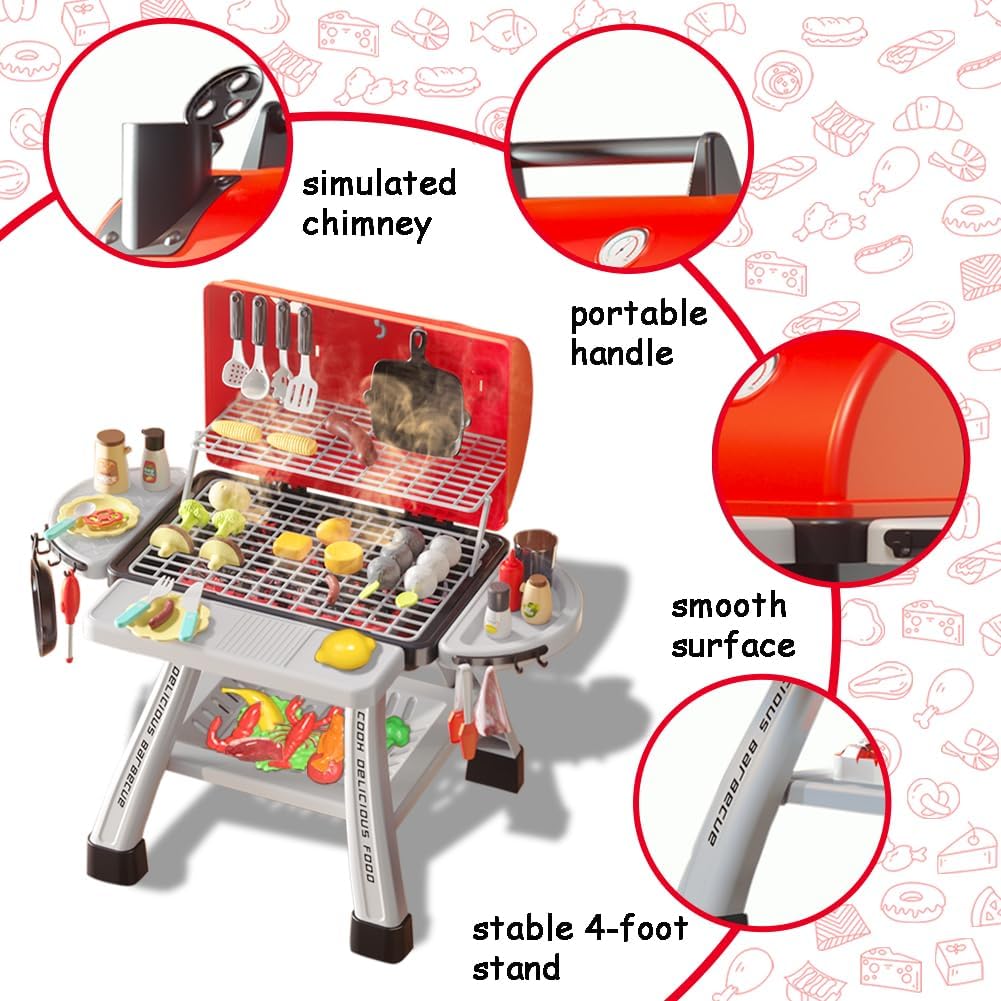 Kids BBQ Grill Playset Play Ki - Camping Cooking With Kids review and price