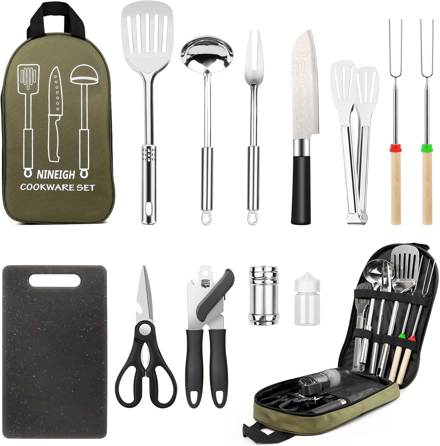Camping Cooking Utensils Set,  - Camping Cooking Set Stainless Steel review and price
