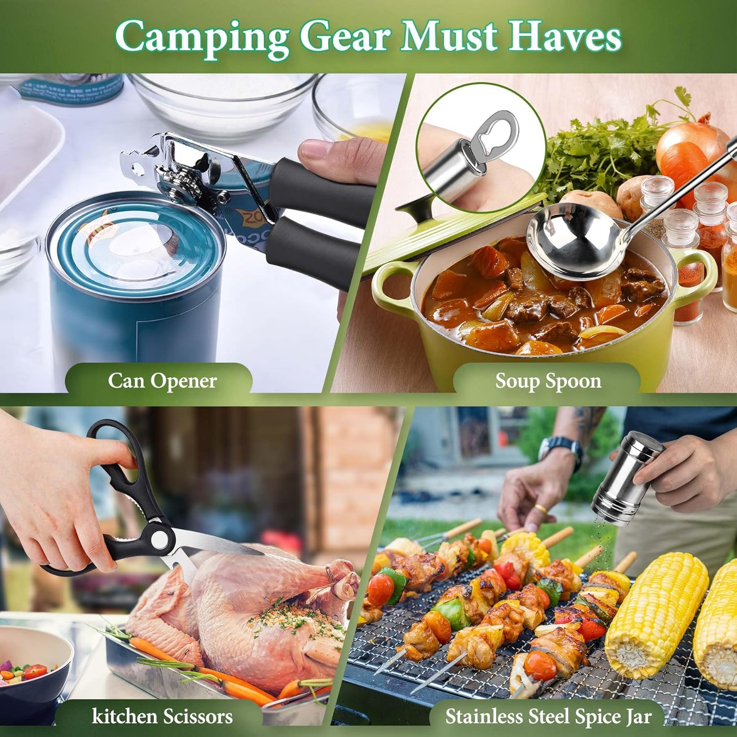 Camping Cooking Utensils Set,  - Camping Cooking Set Stainless Steel review and price