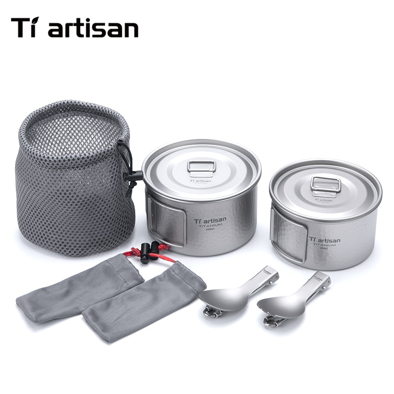 Tiartisan Titanium 4Pcs Cookwa - Camping No Cooking Meals review and price