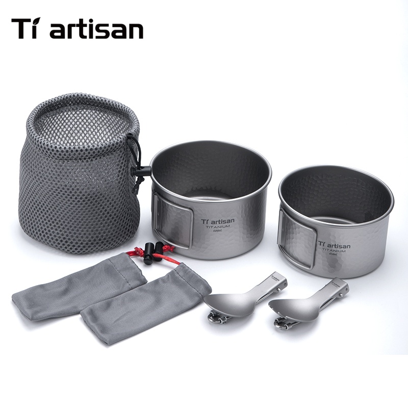 Tiartisan Titanium 4Pcs Cookwa - Camping No Cooking Meals review and price