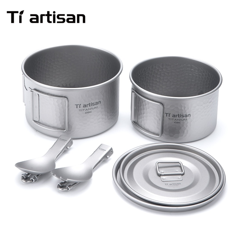 Tiartisan Titanium 4Pcs Cookwa - Camping No Cooking Meals review and price