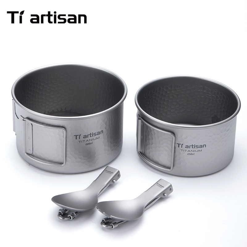 Tiartisan Titanium 4Pcs Cookwa - Camping No Cooking Meals review and price