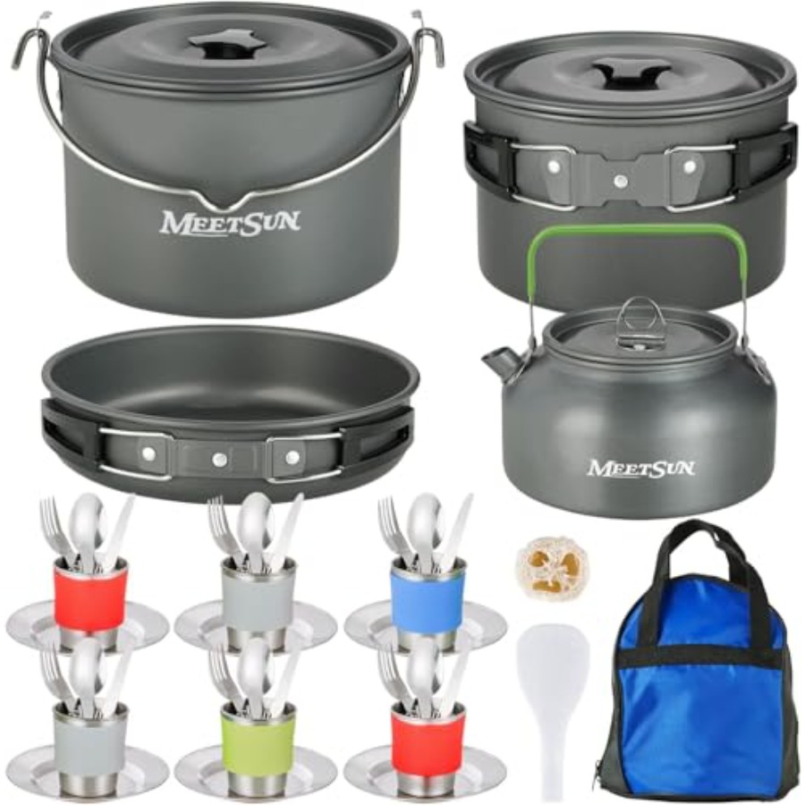 MEETSUN Camping Cookware Set - - Camping Cooking Set review and price