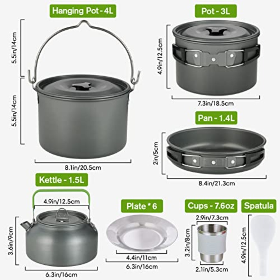 MEETSUN Camping Cookware Set - - Camping Cooking Set review and price