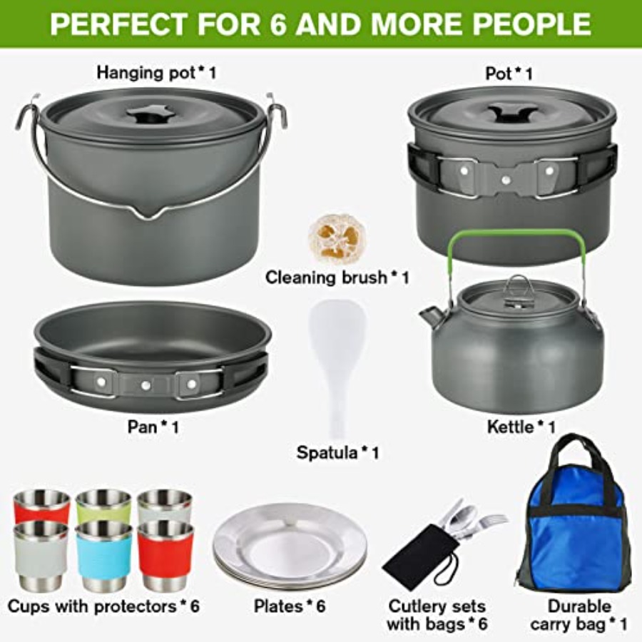 MEETSUN Camping Cookware Set - - Camping Cooking Set review and price