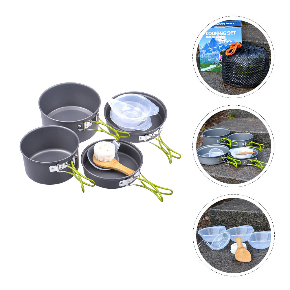 1Set Portable Camping Cookware - Camping Hiking Cooking review and price