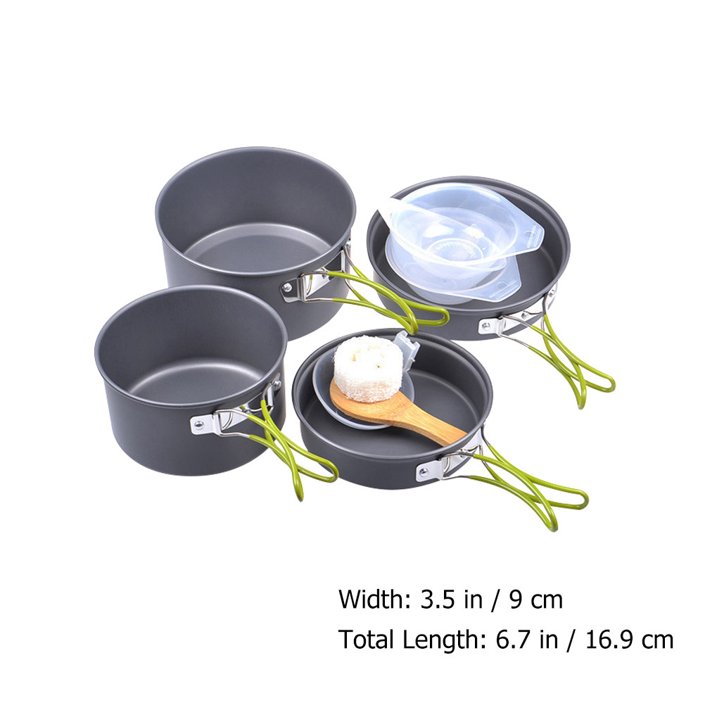 1Set Portable Camping Cookware - Camping Hiking Cooking review and price