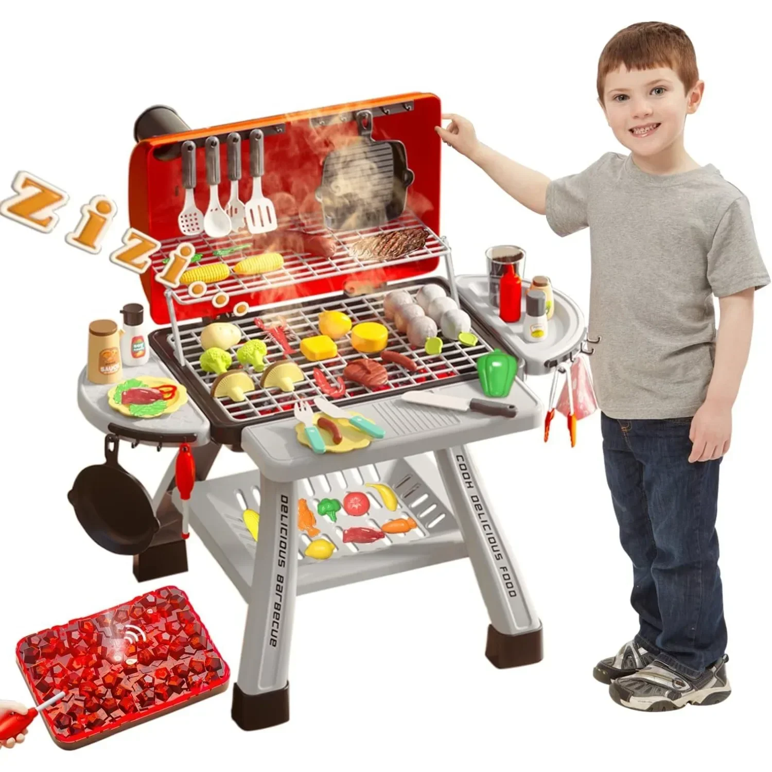 Barbecue Grill Toy Set Kids BB - Camping Cooking With Kids review and price