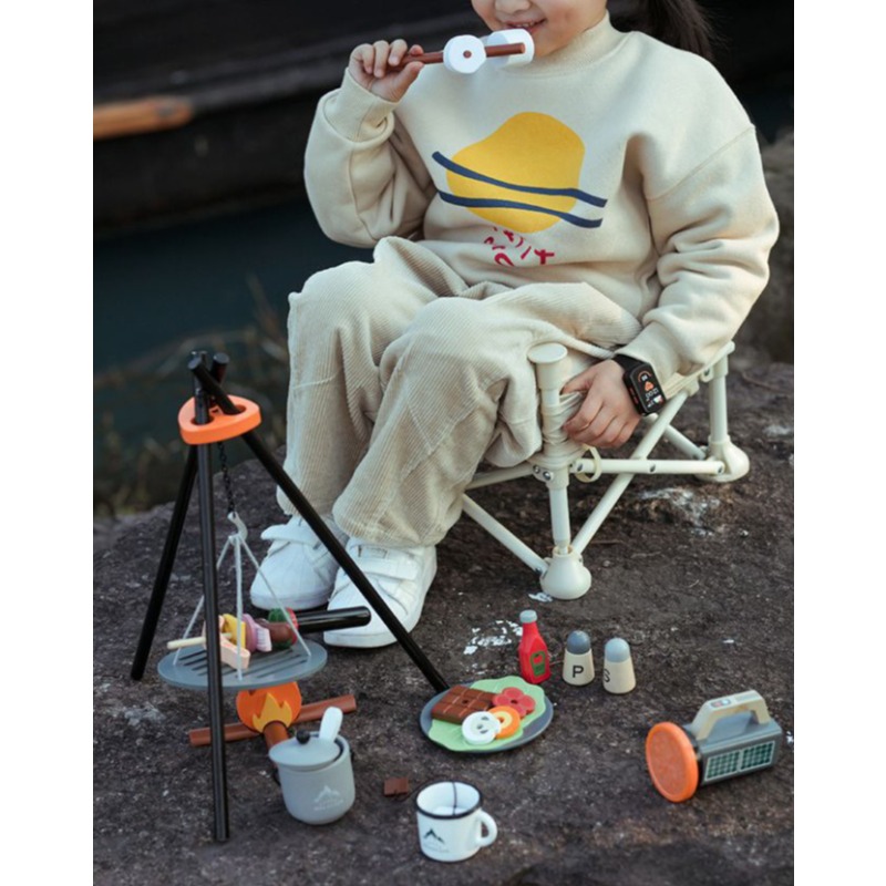 Wooden Camping Pretend Play Se - Camping Cooking With Kids review and price