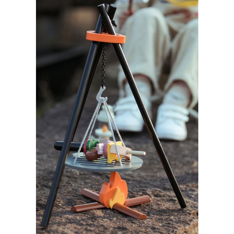 Wooden Camping Pretend Play Se - Camping Cooking With Kids review and price