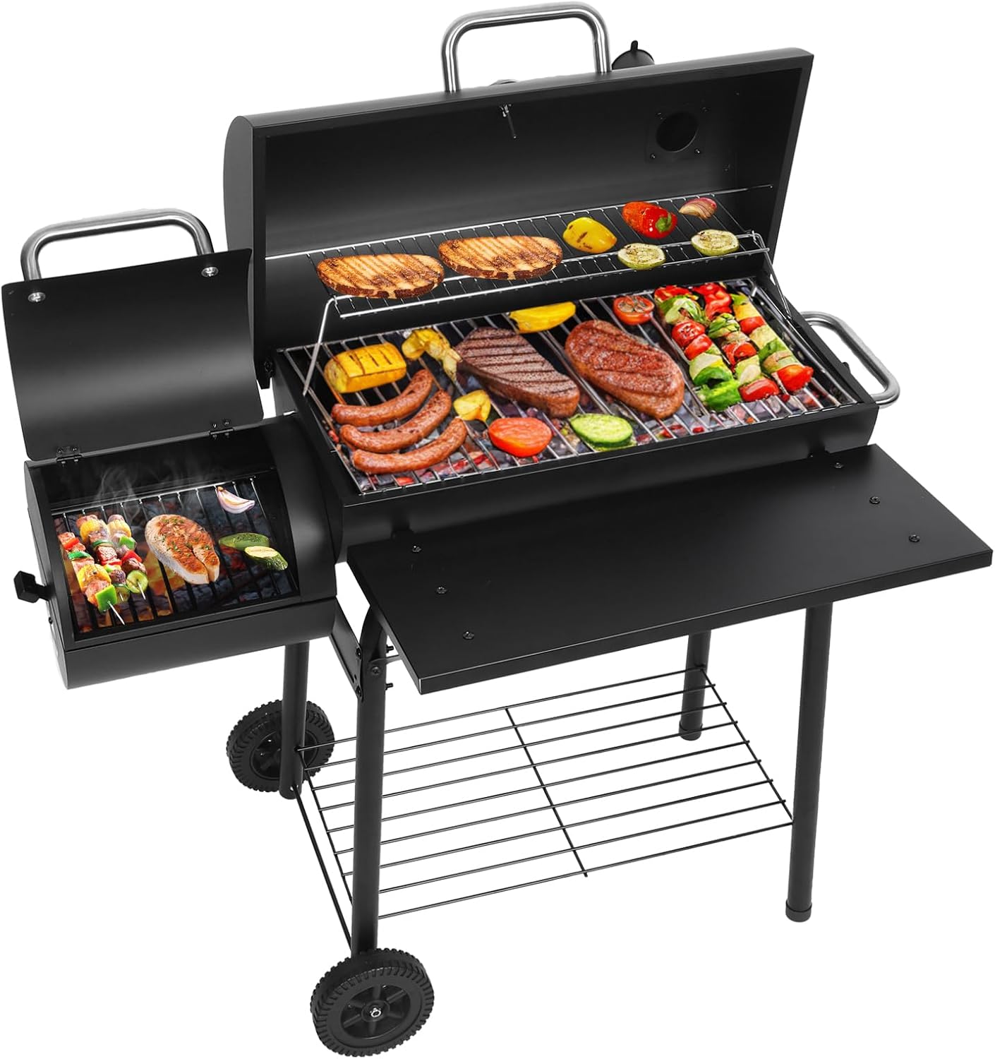Spacious Charcoal Grill & Offs - Camping Cooking Grill review and price