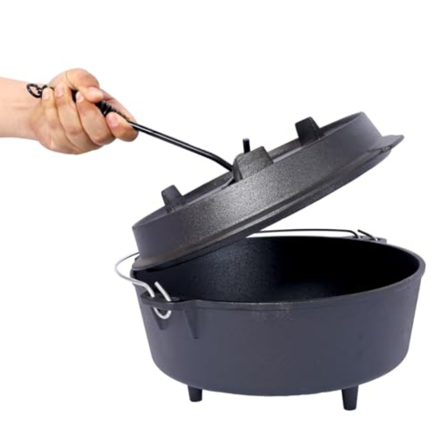 Pre-Seasoned Cast Iron Dutch O - Camp Dutch Oven Cast review and price