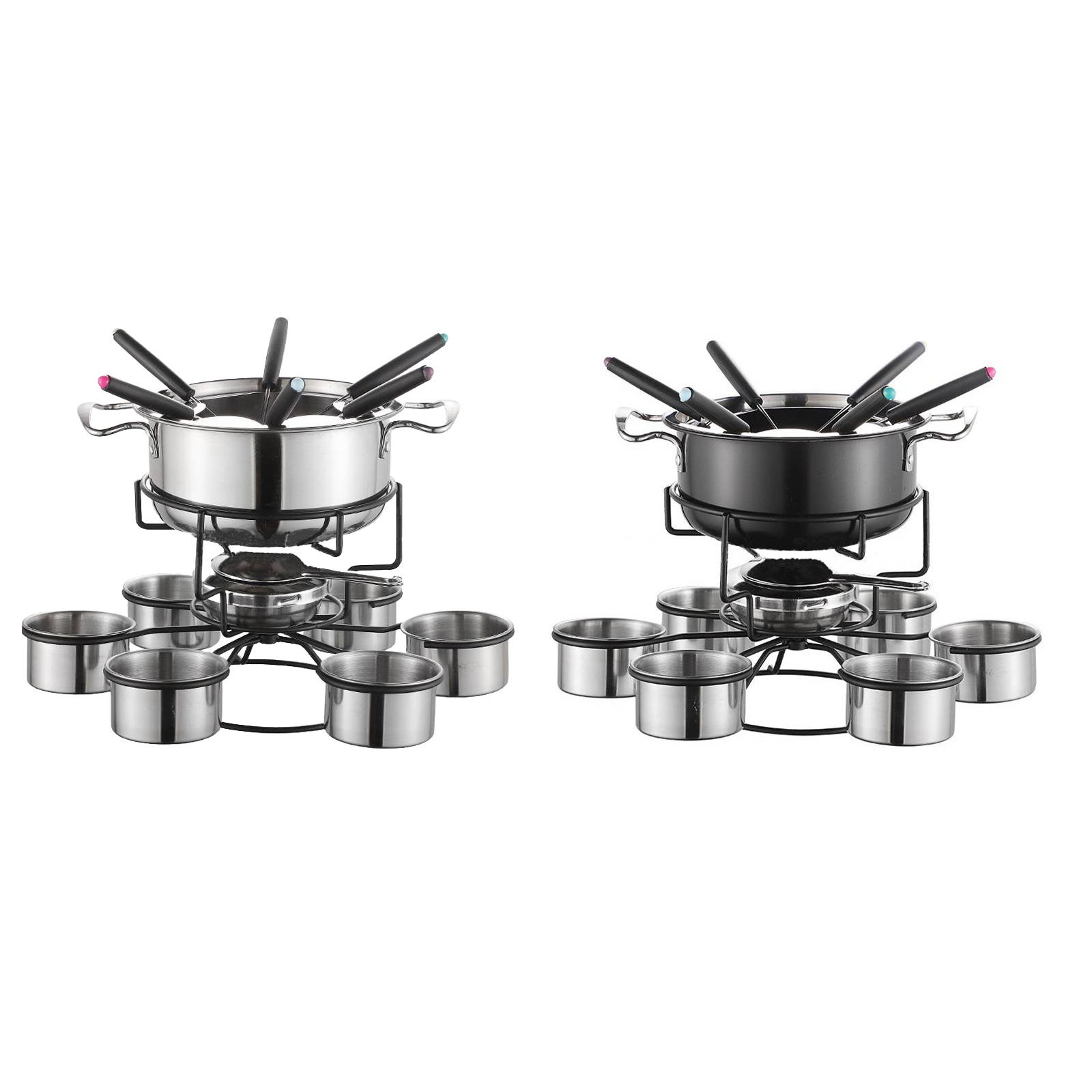 Fondue Pot Set Cooking Stove T - Camping Cooking Set Stainless Steel review and price