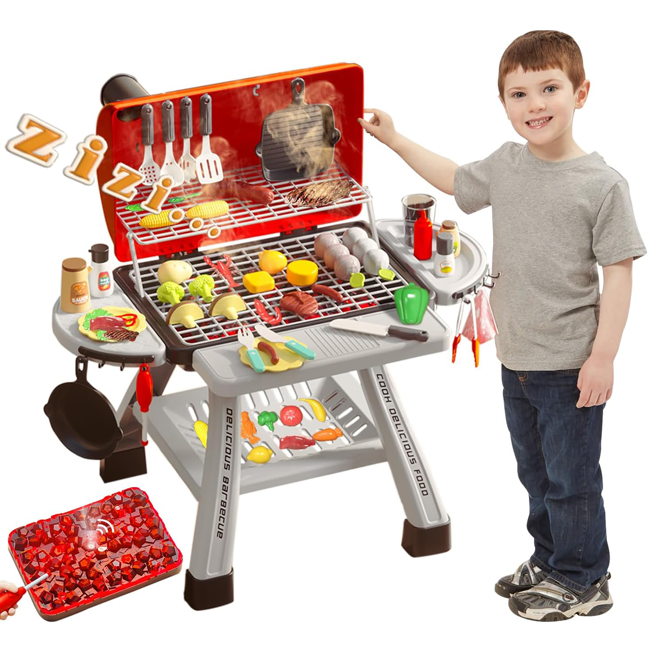 Kids BBQ Grill Playset Play Ki - Camping Cooking With Kids review and price