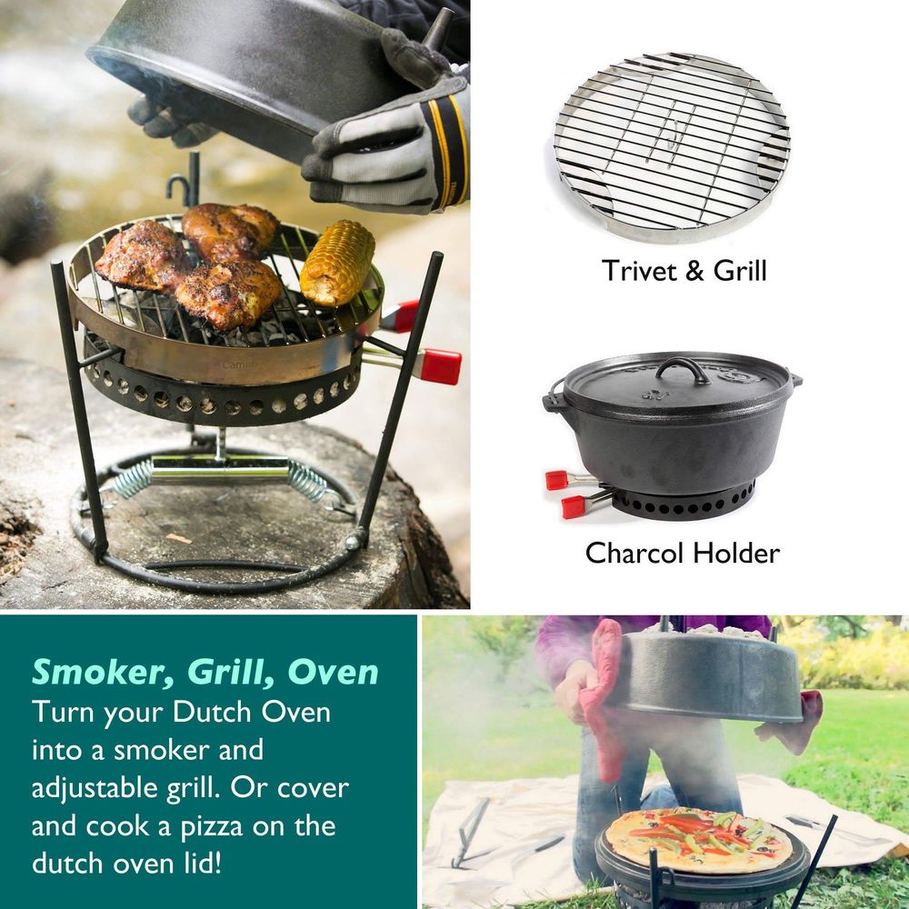 Outdoor Cooking Set Dutch Oven - Camp Dutch Oven Cast review and price