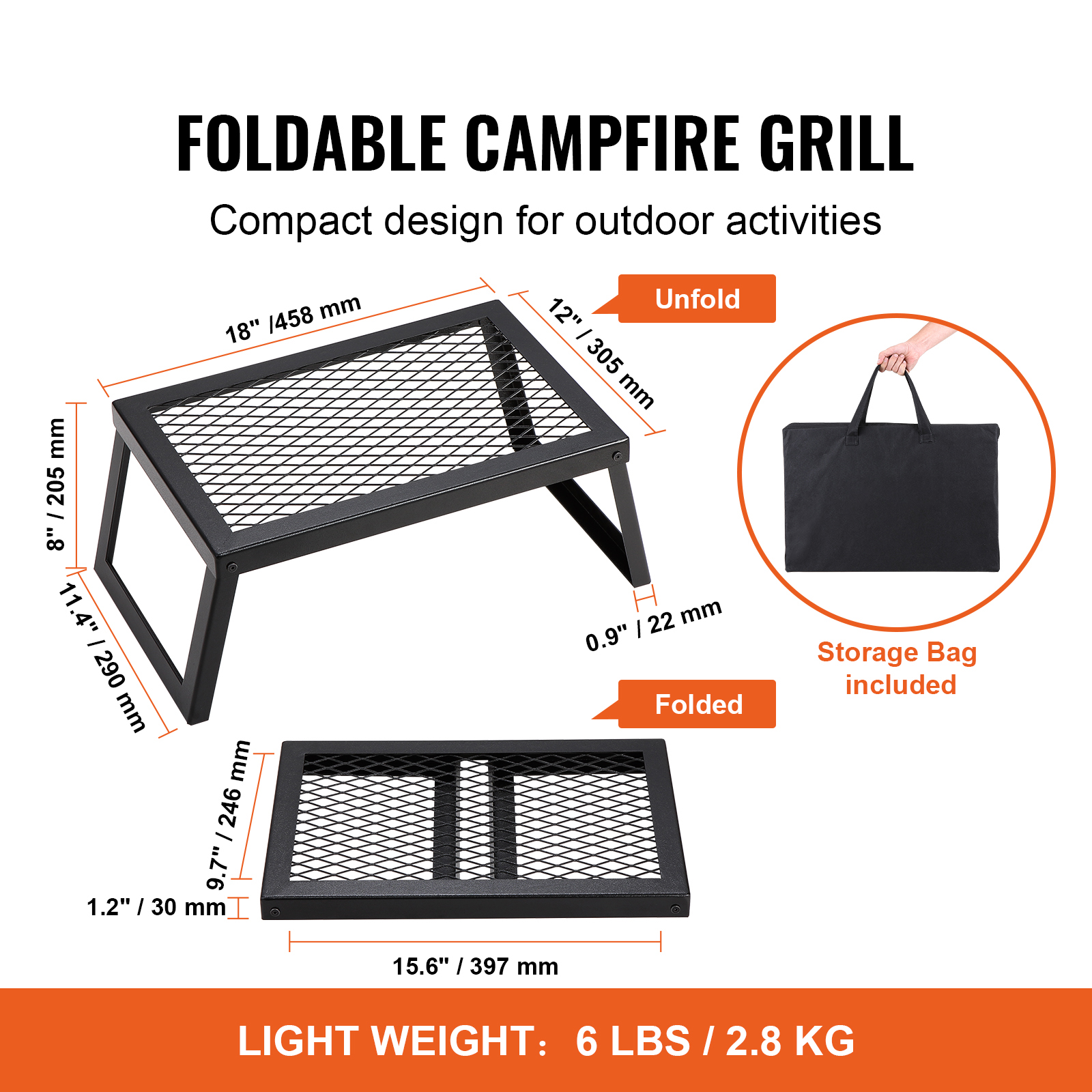 SucceBuy 18/24in Barbecue Char - Camping Cooking Grill review and price