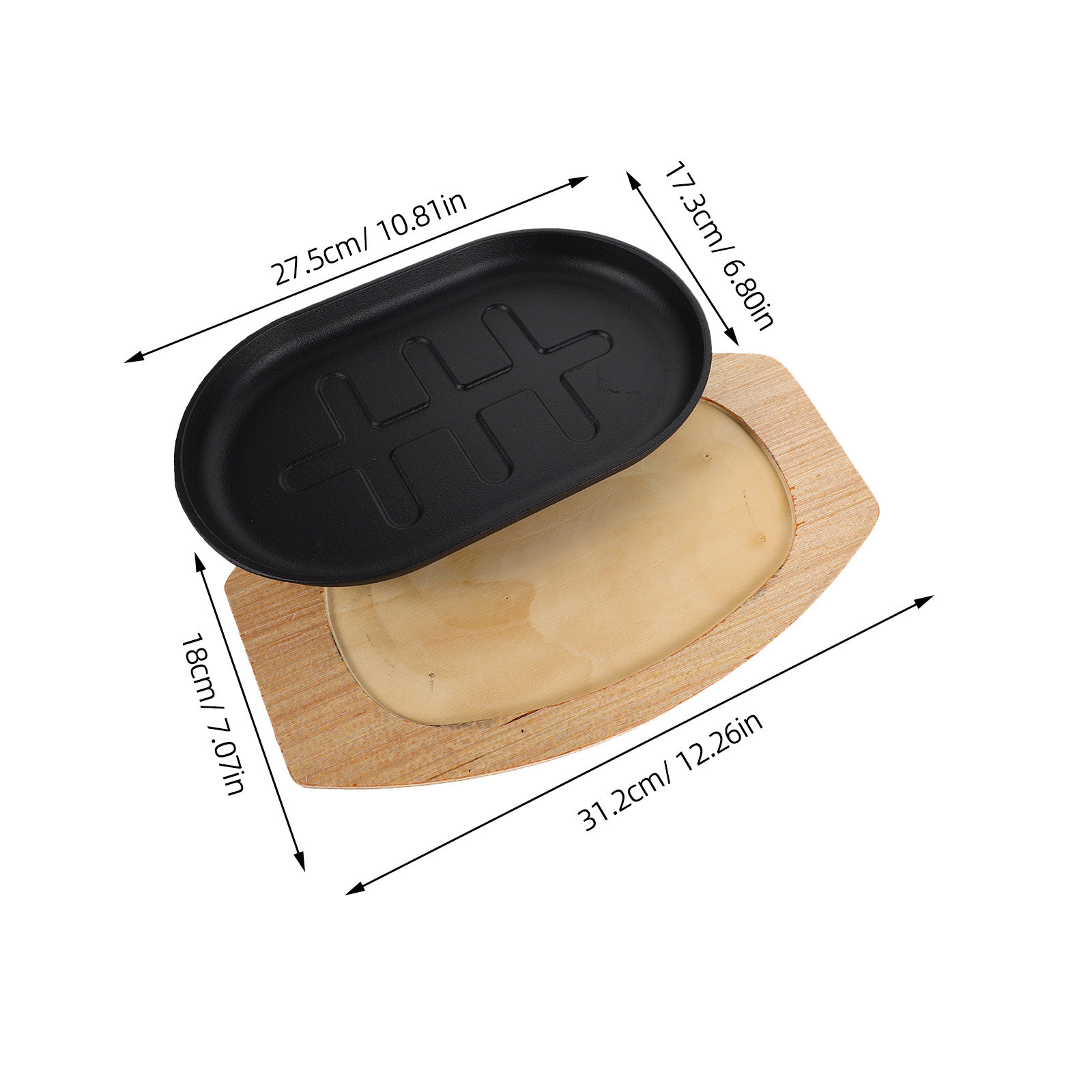 Cast Iron Sizzling Plate Pre-S - Camping Cooking Grill review and price