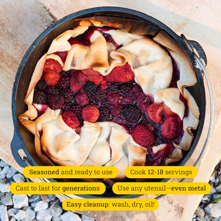 6Quart PreSeasoned Cast Iron C - Camp Dutch Oven Cast review and price