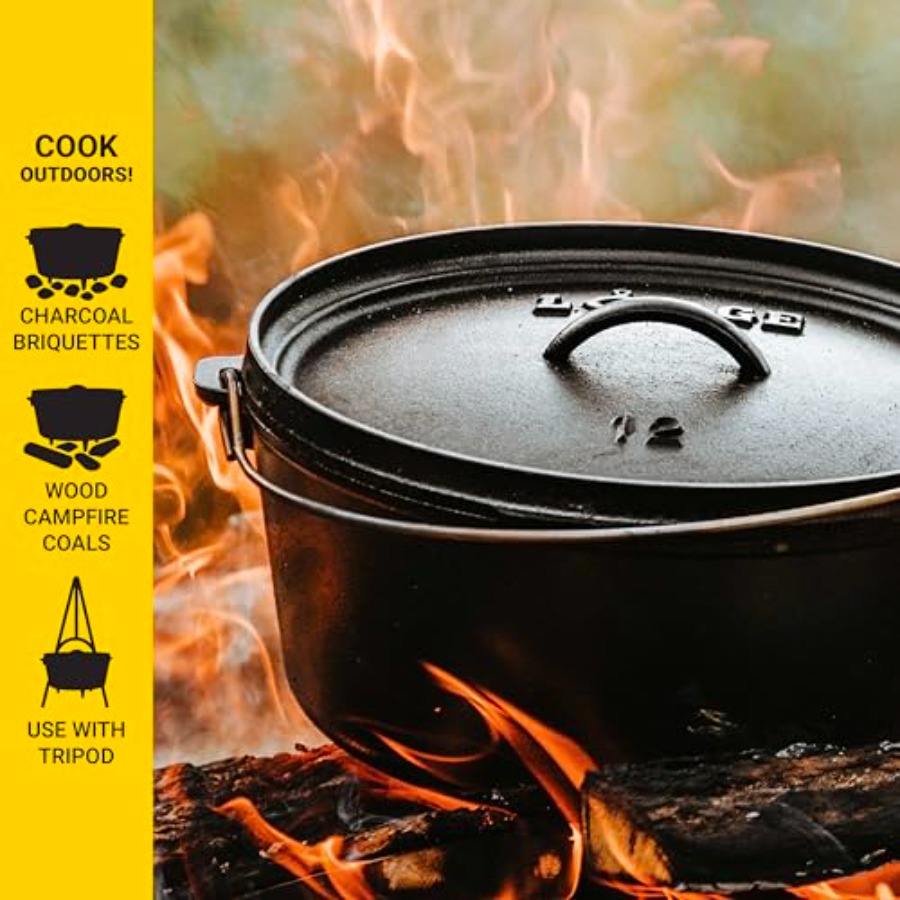 6Quart PreSeasoned Cast Iron C - Camp Dutch Oven Cast review and price