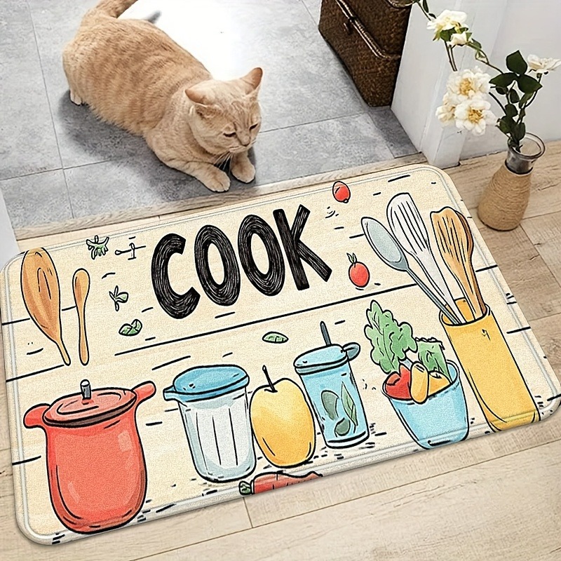 1PC Cook Pattern Kitchen Rug N - Camping Cooking Mat review and price