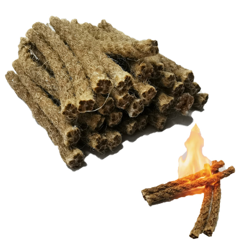 Outdoor Mini Wax Hemp Rope Por - Camping Cooking Fire Stove review and price