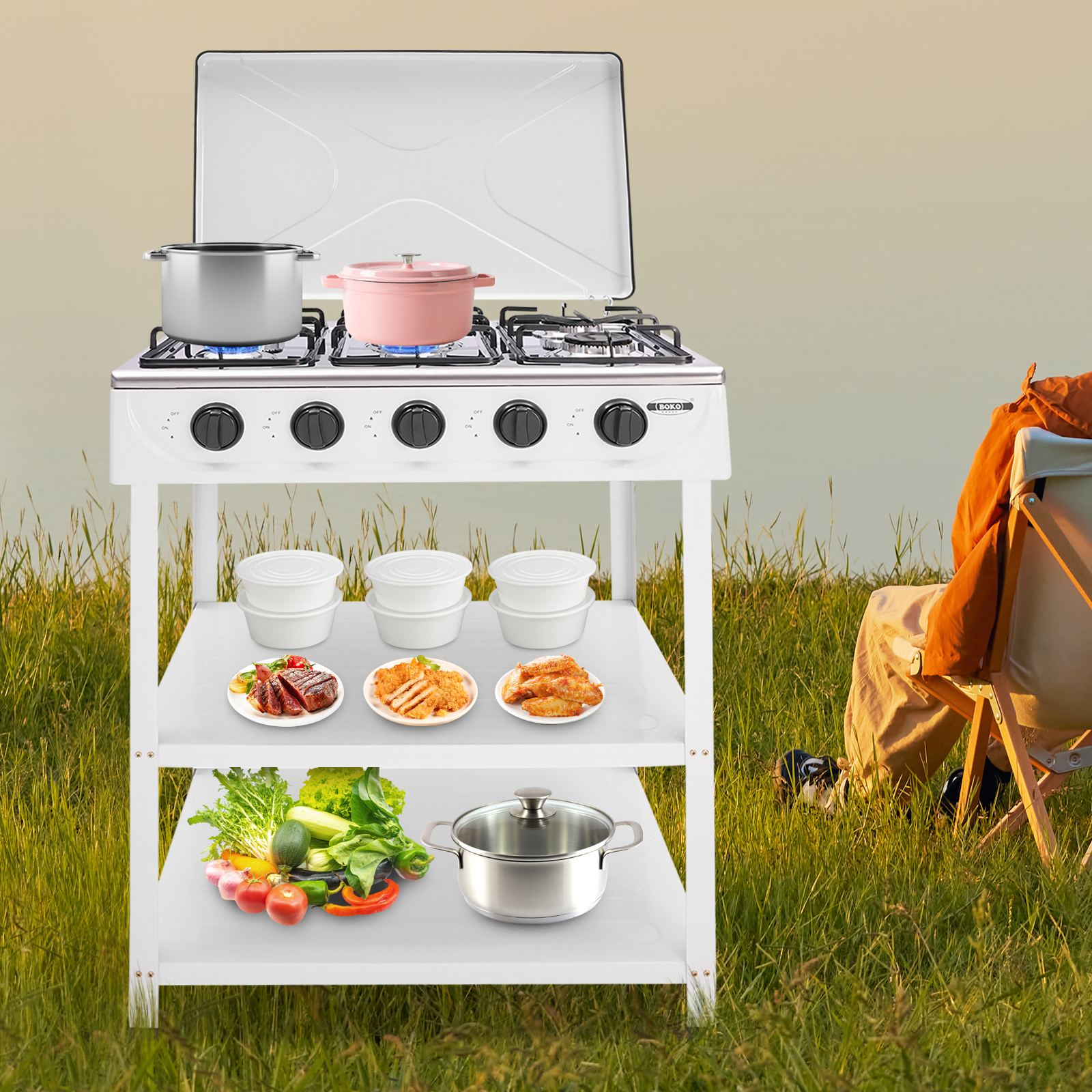 Easy-Clean Smooth Surface Gas  - Camping Cooking Easy review and price