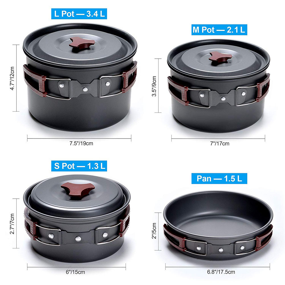 Outdoor Camping Cookware Kit N - Camping Cooking Unit review and price