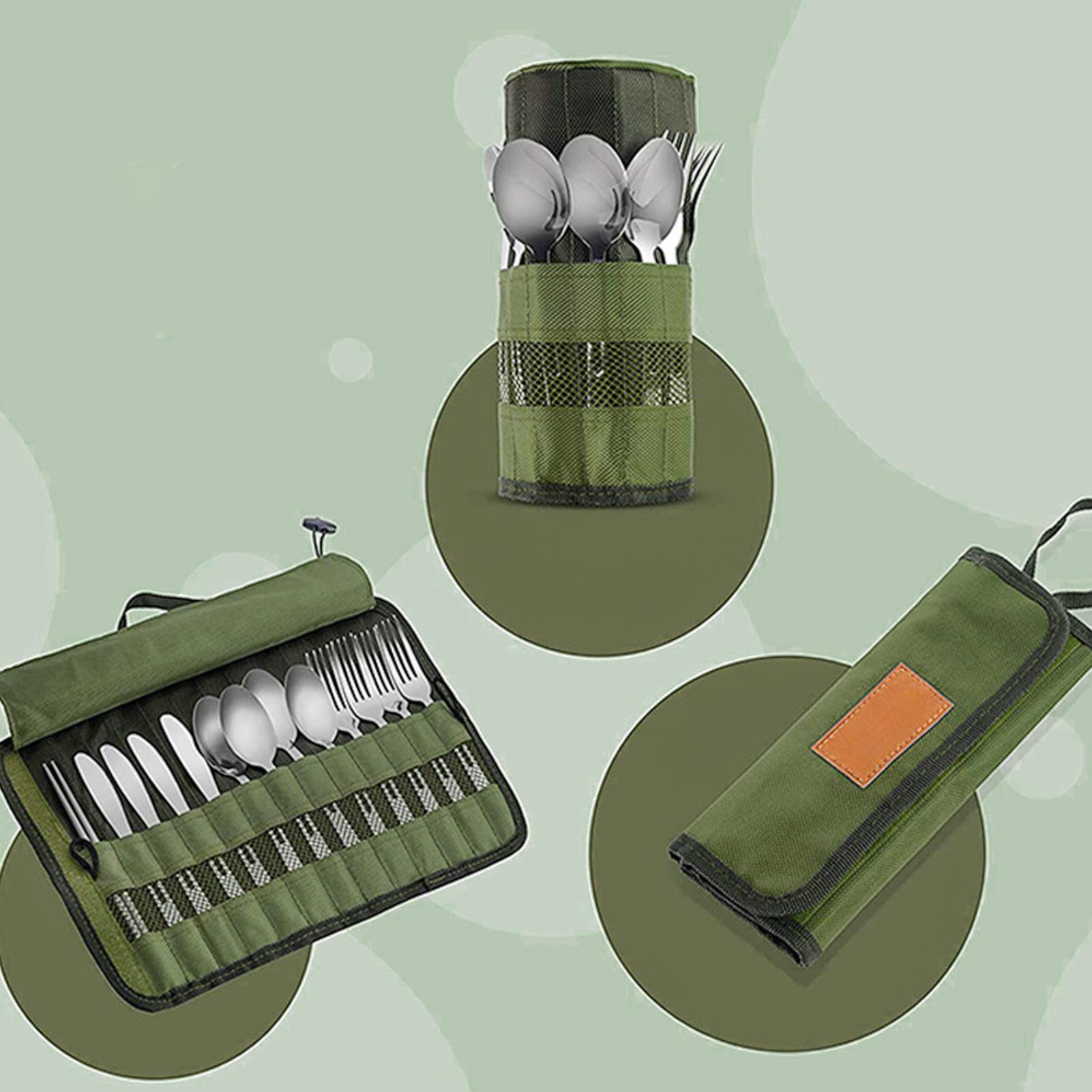Camping Cutlery Roll Bag Kitch - Camping Cooking Utensil Roll review and price