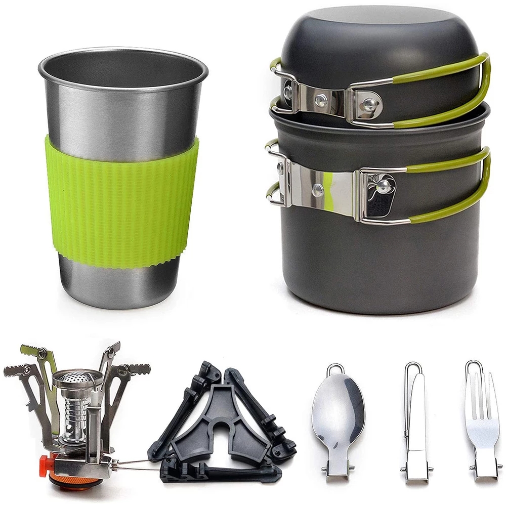 Camping Cookware Kit with Stov - Camping Cooking Unit review and price
