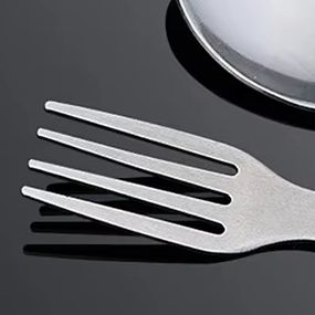 2-in-1 Fork Dessert Spoon Cutl - Camping Cooking Set Stainless Steel review and price