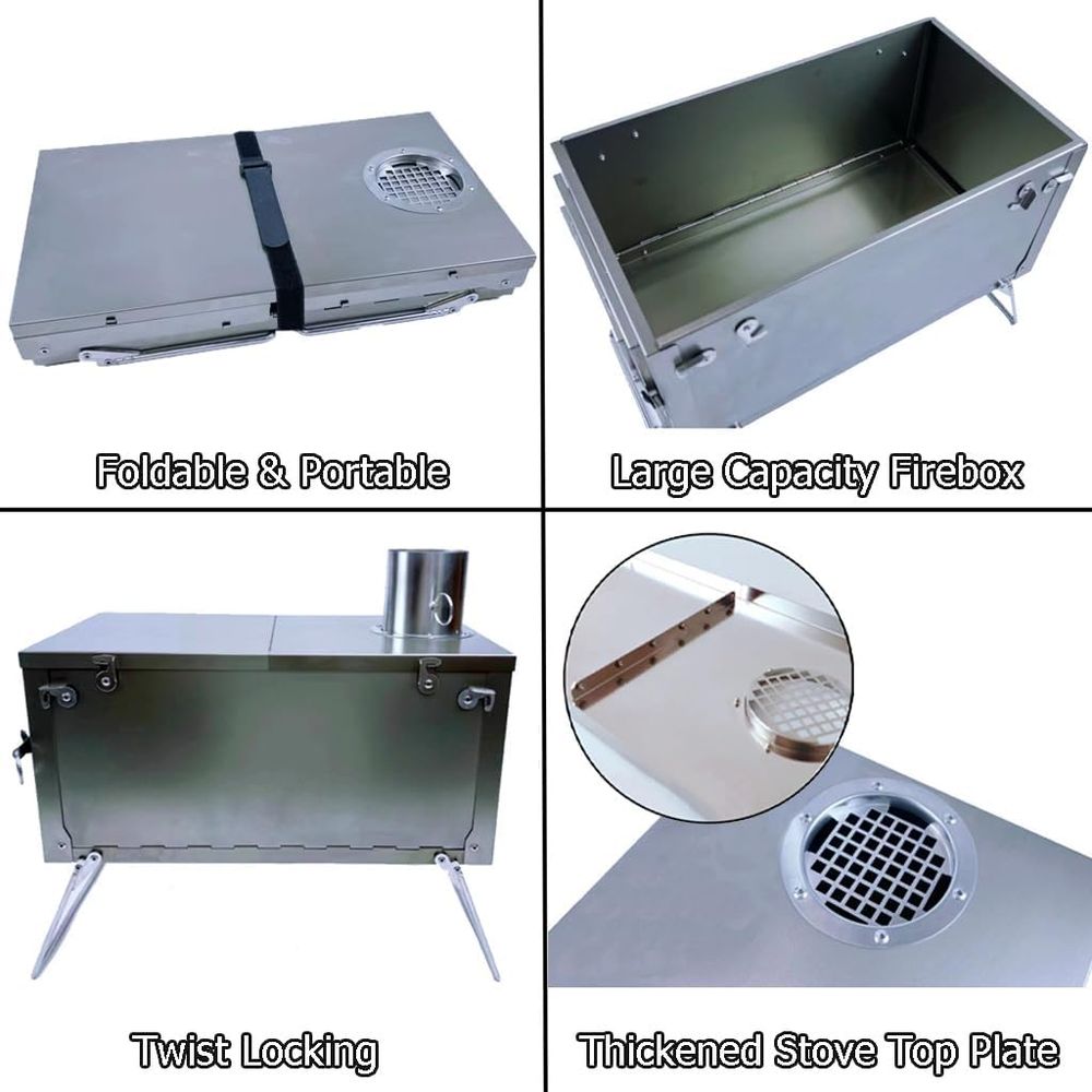 Lightweight Wood-Burning Campi - Camping Cooking Easy review and price