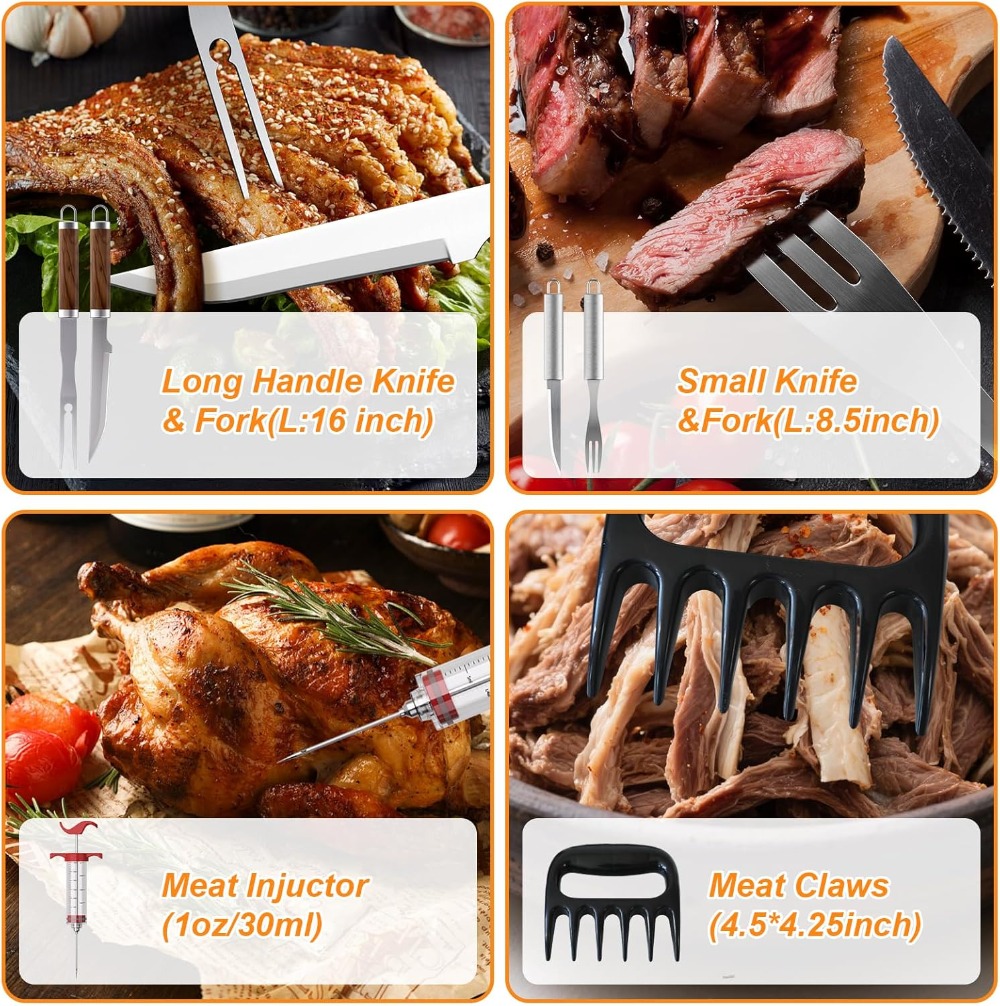 137PCS Stainless Steel Griddle - Meat Thermometer Camp review and price